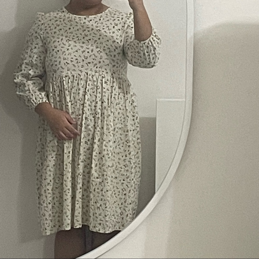 Flora Cottage Core Babydoll Dress